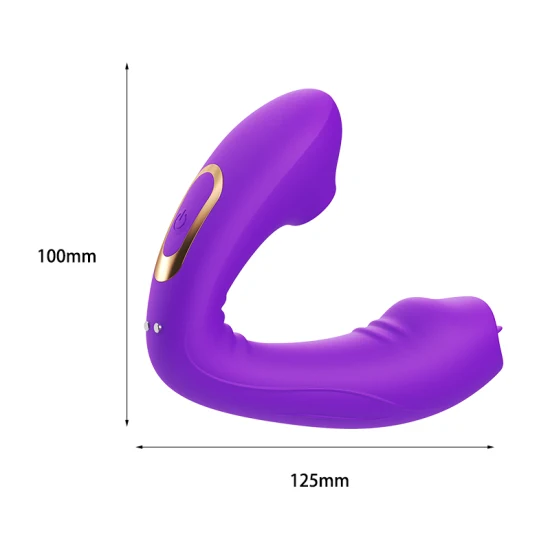 Customized Multiple Adult Sexual Clitoral Stimulator Purple Silicone Rabbit Vibrators for Women